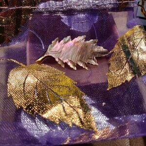 "Pornichet" -  Hand - Carved,  Signed Mother-of-Pearl  Brooch